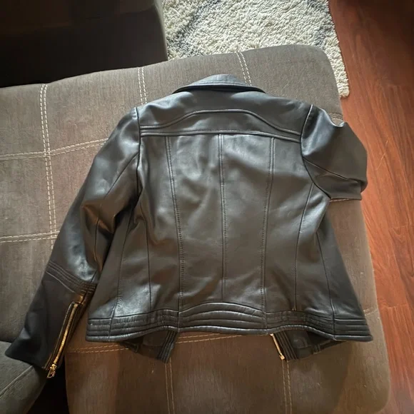 Michael Kors Leather Jacket - Picture 2 of 3